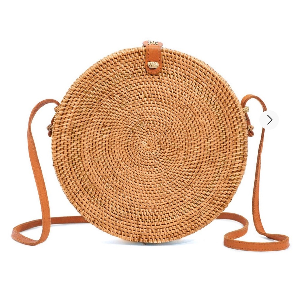 Woven Rattan cross body bag